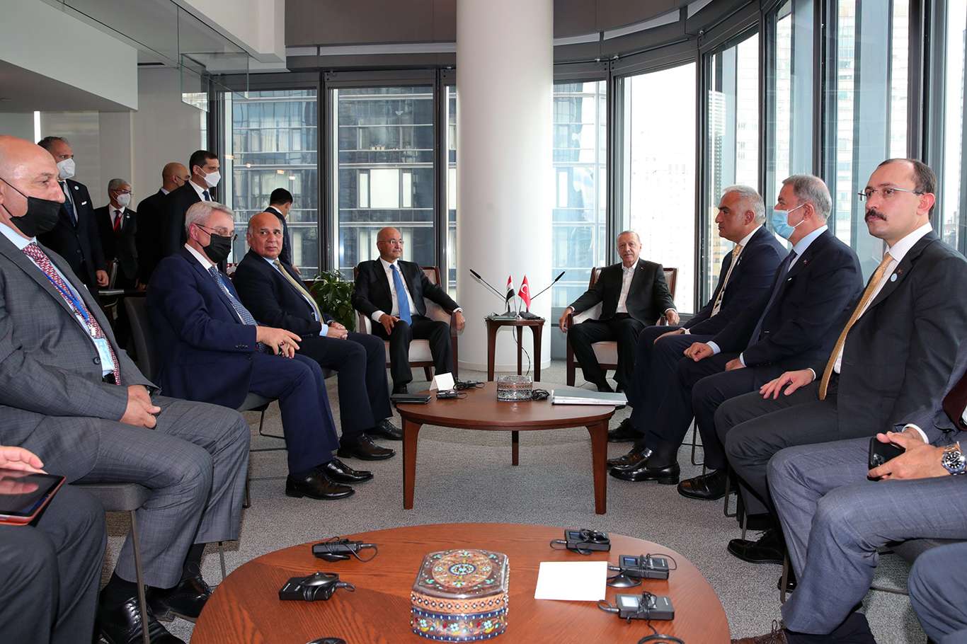 Cumhurbaşkanı Erdoğan Irak Cumhurbaşkanı Salih ile görüştü